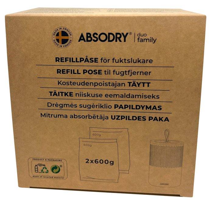Fuktfjerner refill 2-pk. - Absodry